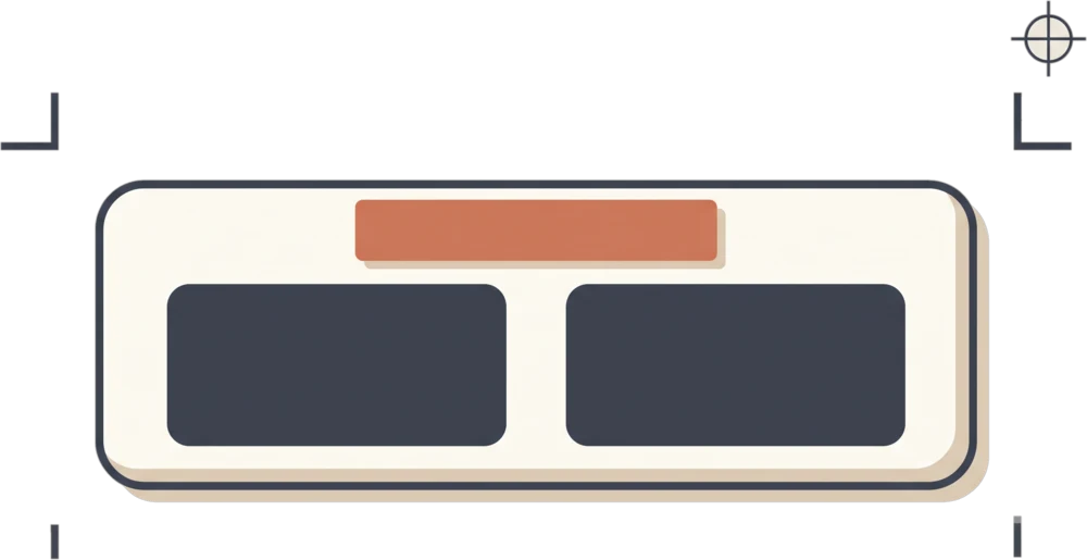Paper eclipse glasses with a brand band, inside print crop marks